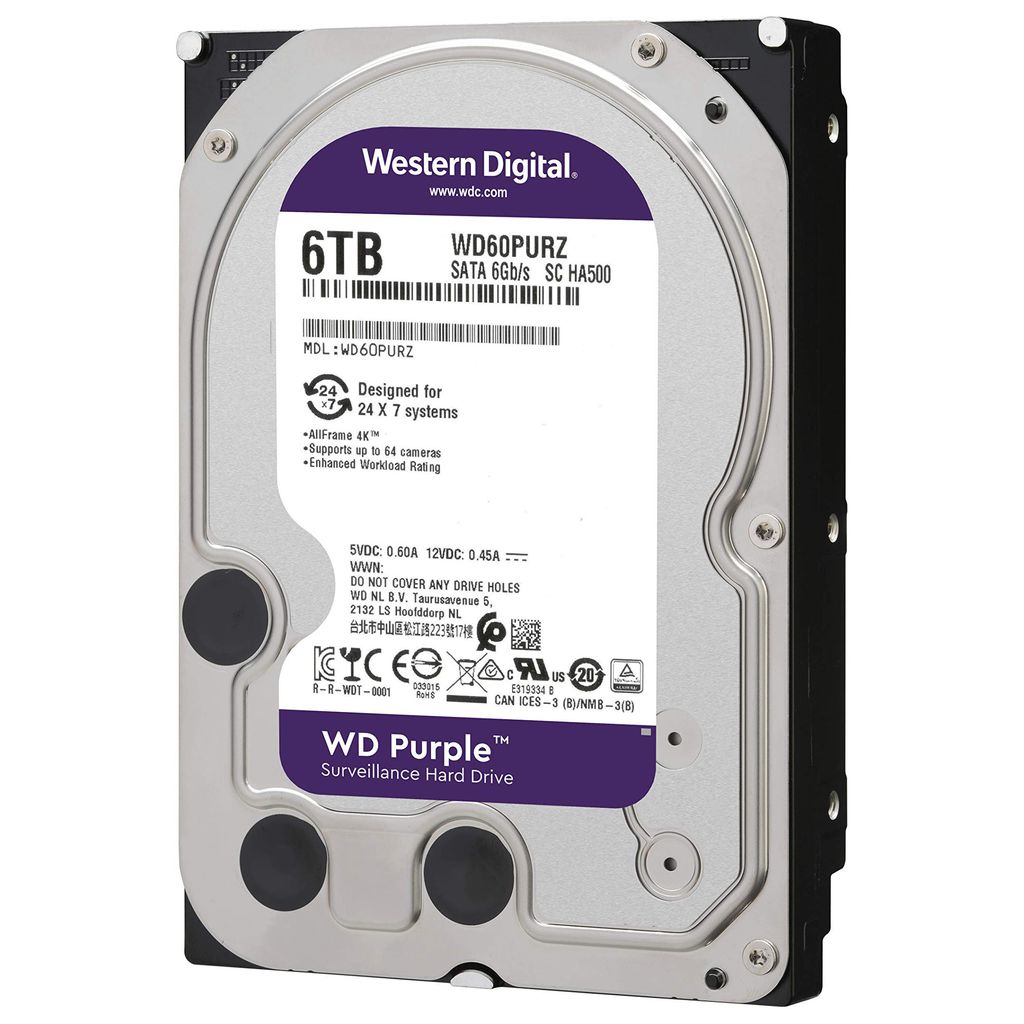 HDD PC Western Digital 6T Purple  (Chuyên Camera)