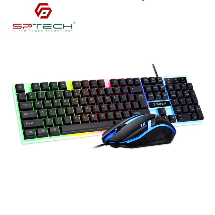 Combo Keyboard + Mouse T-WOLF TF230 LED